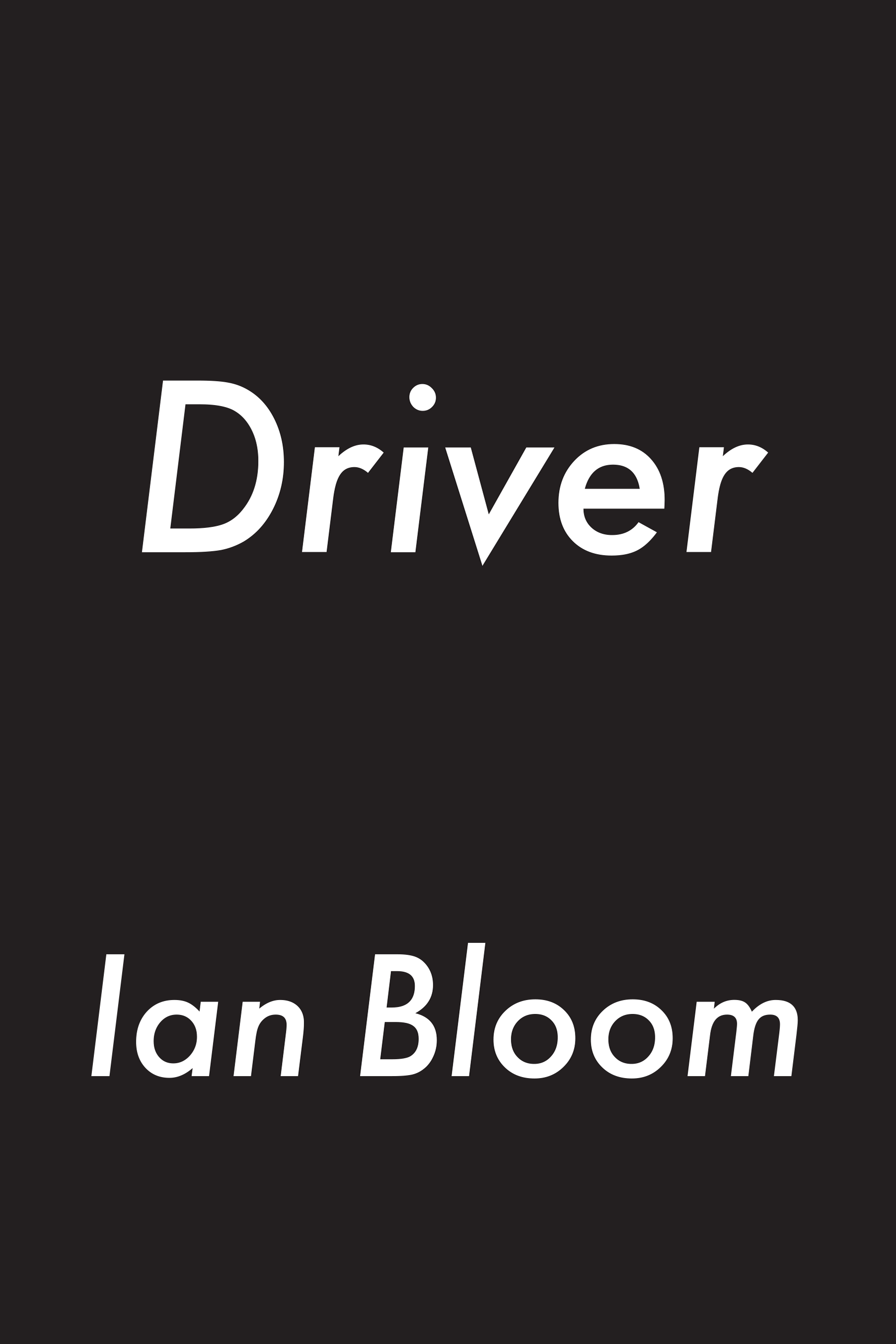 Driver book cover